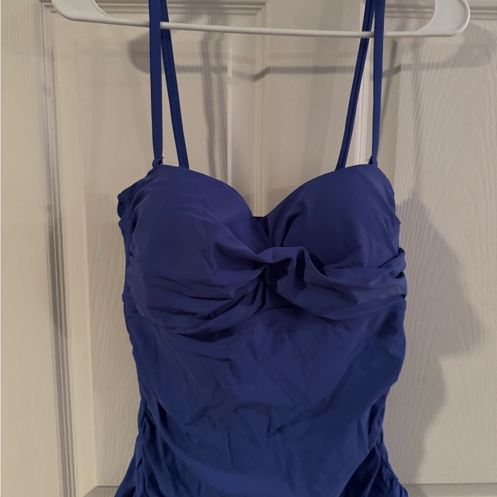 Women’s Blue Tankini Top, Large (NWOT)